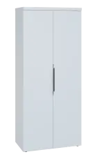 SISR 5 - 81 šatní skříň, 2-dveřová, výsuvné ramínko, 1820x800x400, bílá